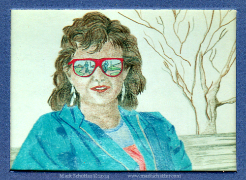 "Memory"  Colored Pencils  4x6 inches Â©1987