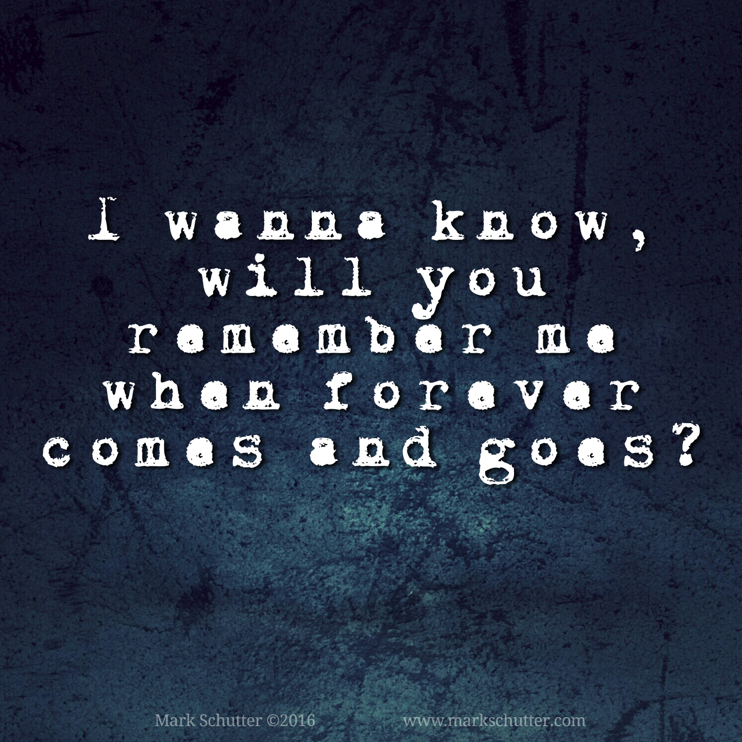 Will You Remember Me?