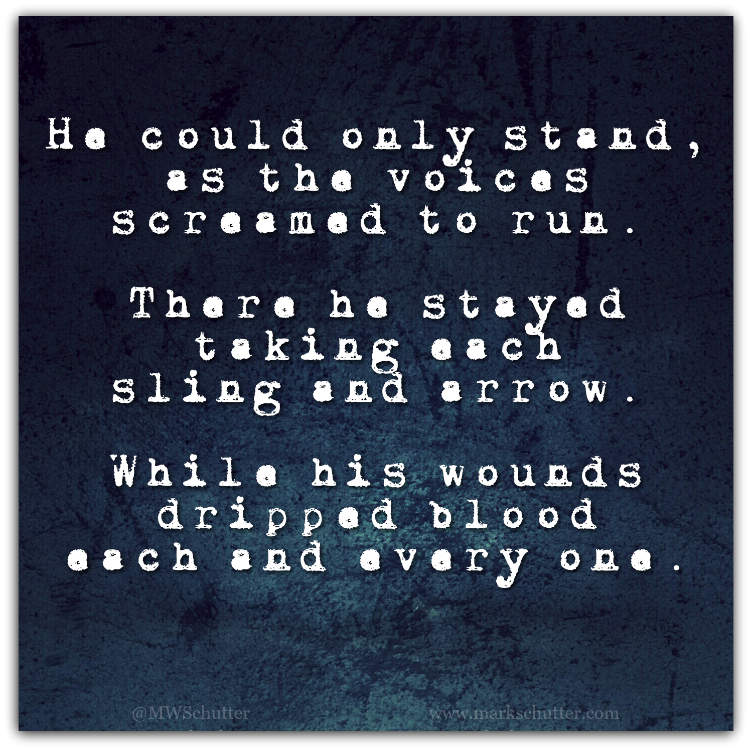 While His Wounds Dripped Blood