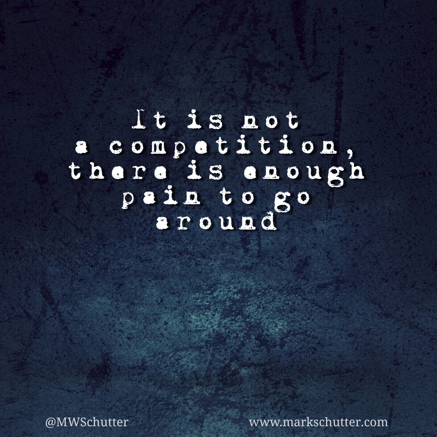 Pain – It is Not a Competition!